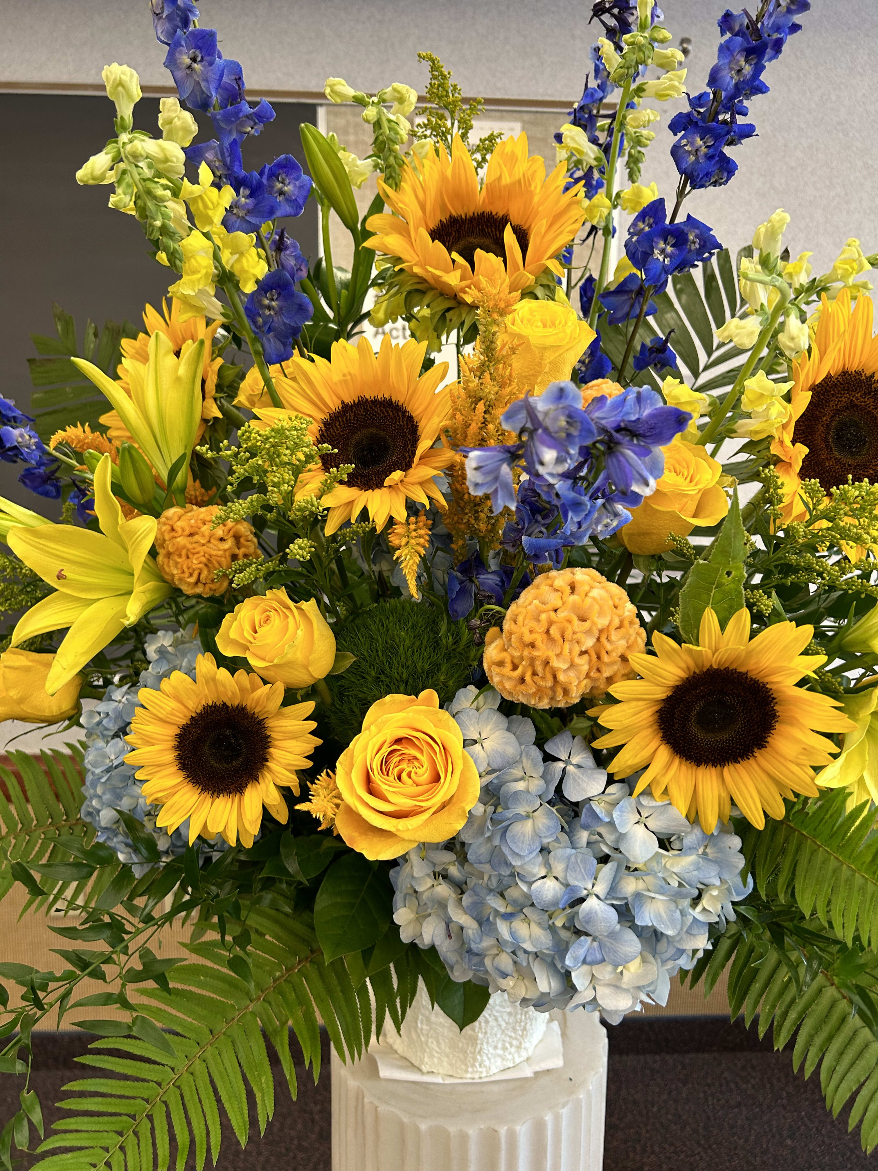 Sunflower Sympathy Spray