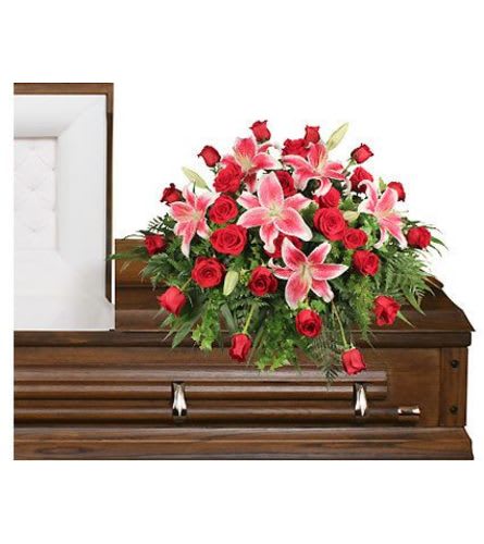 Dedication to Love Casket Spray