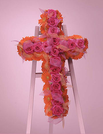 Pink and orange cross