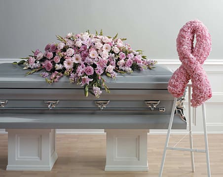 Perfect Pink Casket Spray