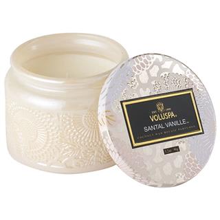 Santal Vanille Petite Jar Candle Flower Bouquet