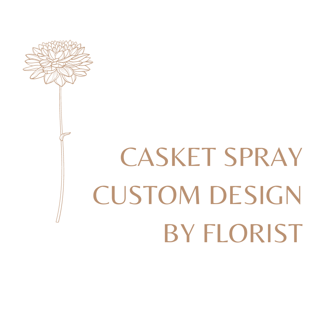 Casket Spray Custom Design by Florist Flower Bouquet