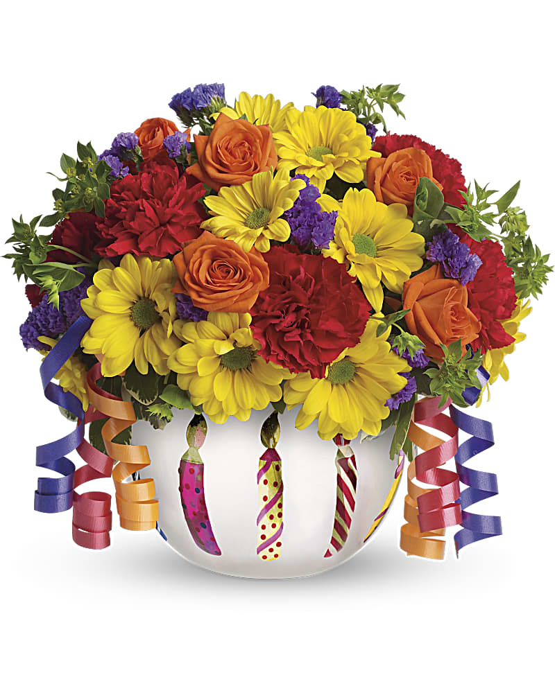 Teleflora's Brilliant Birthday Blooms Flower Bouquet