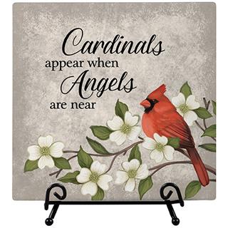 Cardinals Appear Easel Plaque