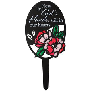 God's Hands Memorial Garden Stake