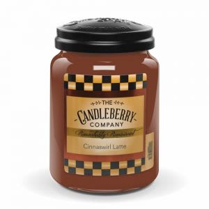 Candleberry Cinnaswirl Latte Jar Candle Flower Bouquet