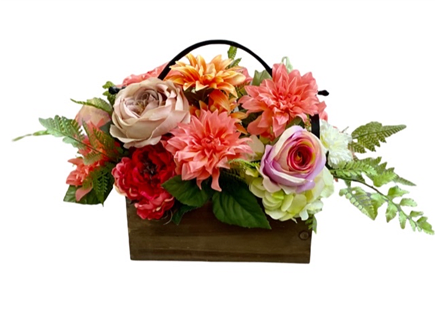 Silk Spring Garden Basket 
