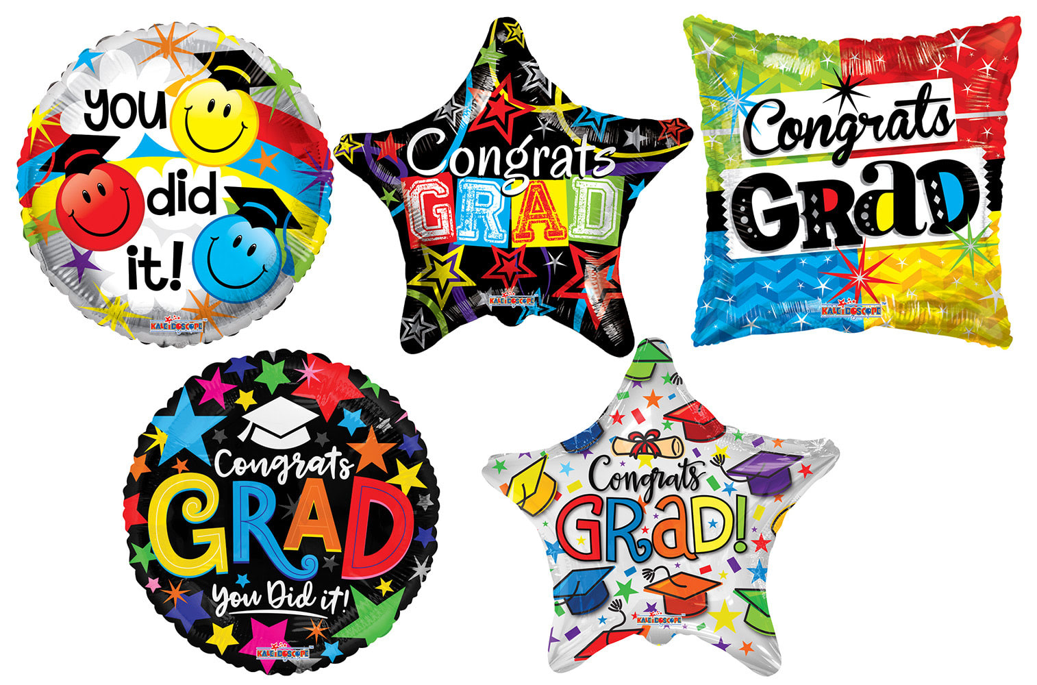 ASSORTED GRADUATION BALLOON Flower Bouquet