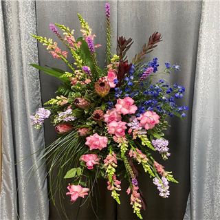 Roses and Protea - SP14 Flower Bouquet