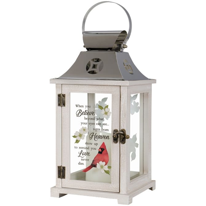 Heaven Cardinal Memorial Lantern Flower Bouquet