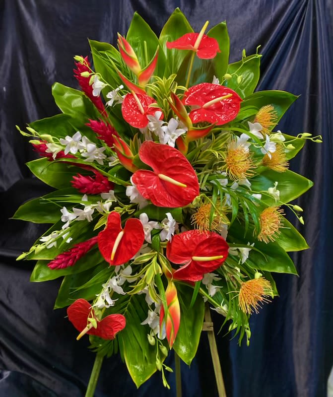 S#1.  Small Tropical. 3’ x 3’ Easel Spray