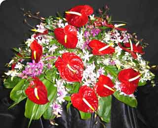 CASKET SPRAY   CS #12  TROPICAL