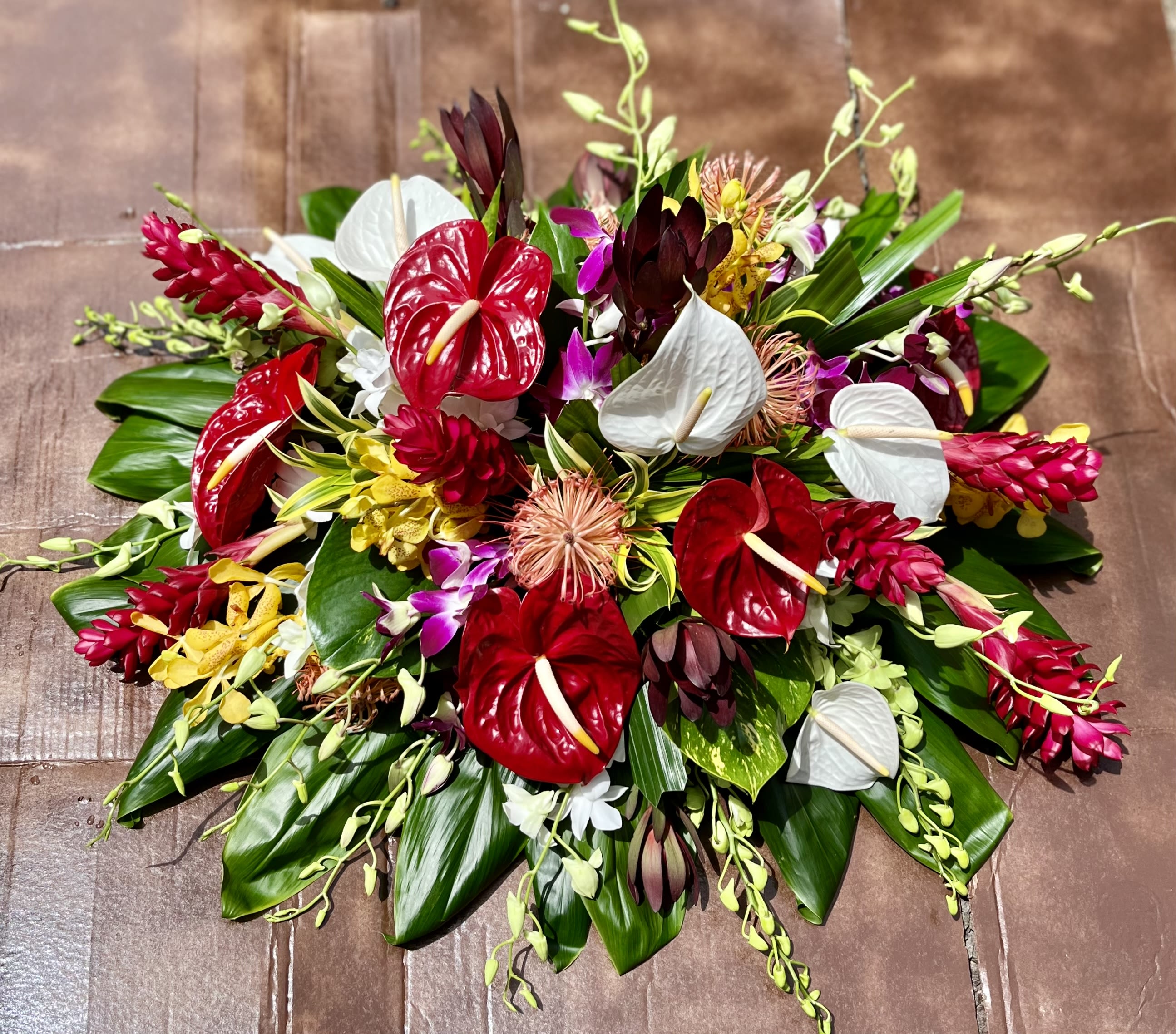 Tropical Casket Spray   CS #11  TROPICAL