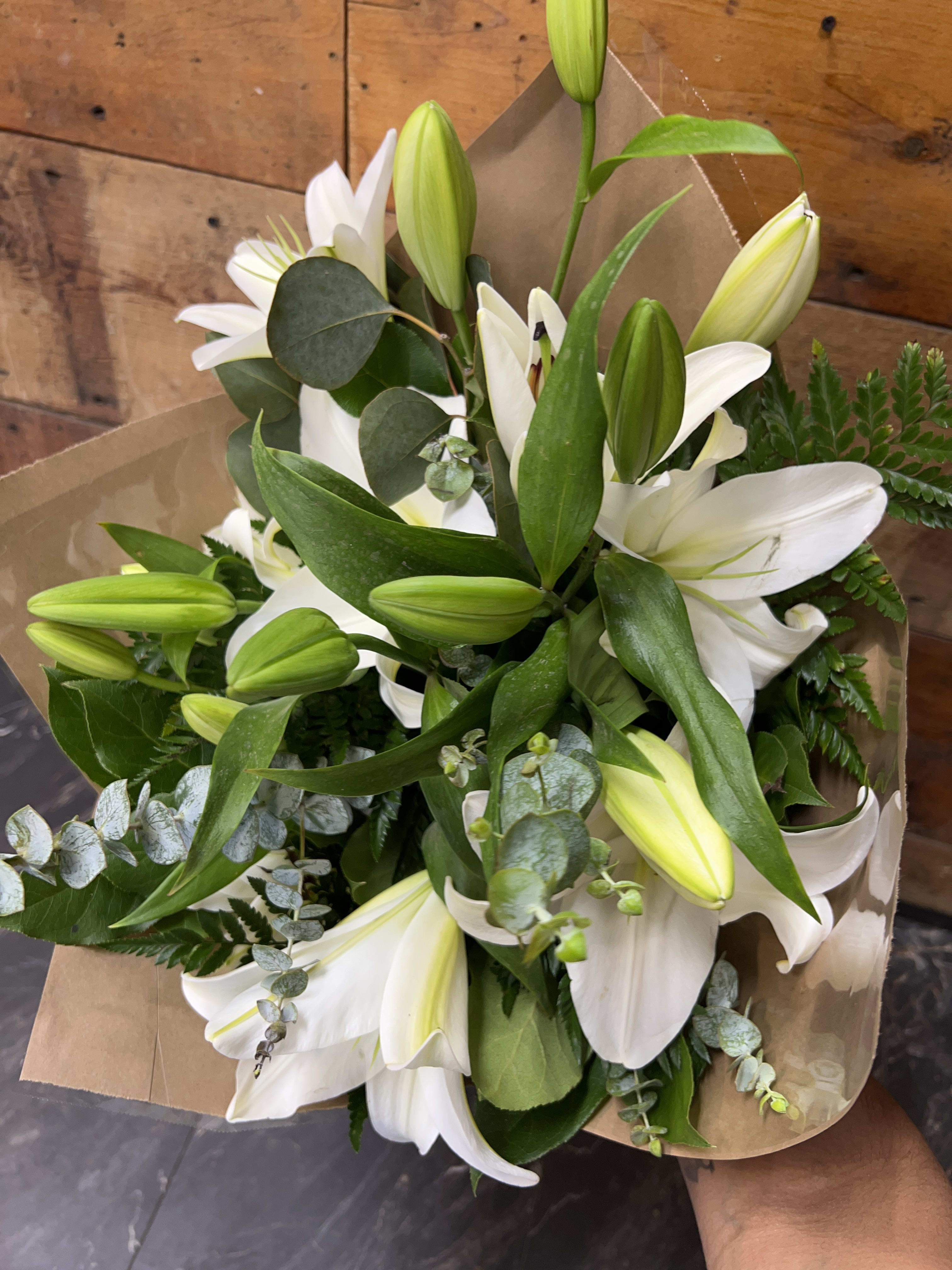 White Lilies Bouquet