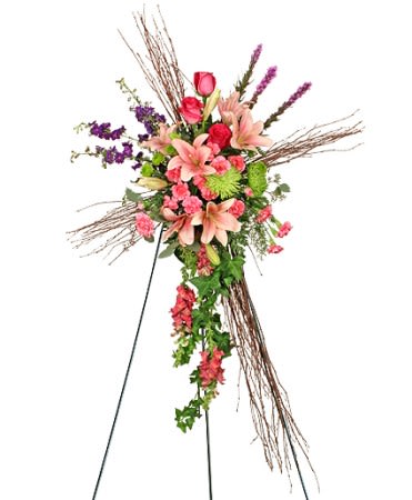 COMPASSIONATE CROSS FUNERAL FLOWERS Flower Bouquet