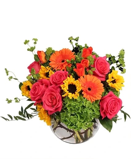 SUNNY CITRUS CHARM FLOWER ARRANGEMENT Flower Bouquet