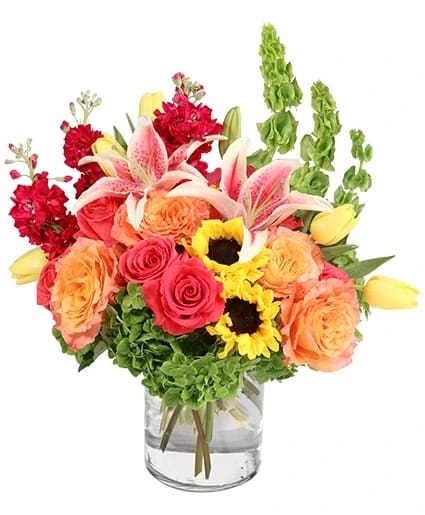 VIVID DAYDREAM VASE ARRANGEMENT Flower Bouquet