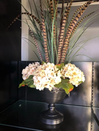 HYDRANGEA FEATHER SILK  Flower Bouquet