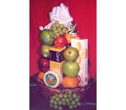 Seasonal Fruit and Cheese Flower Bouquet