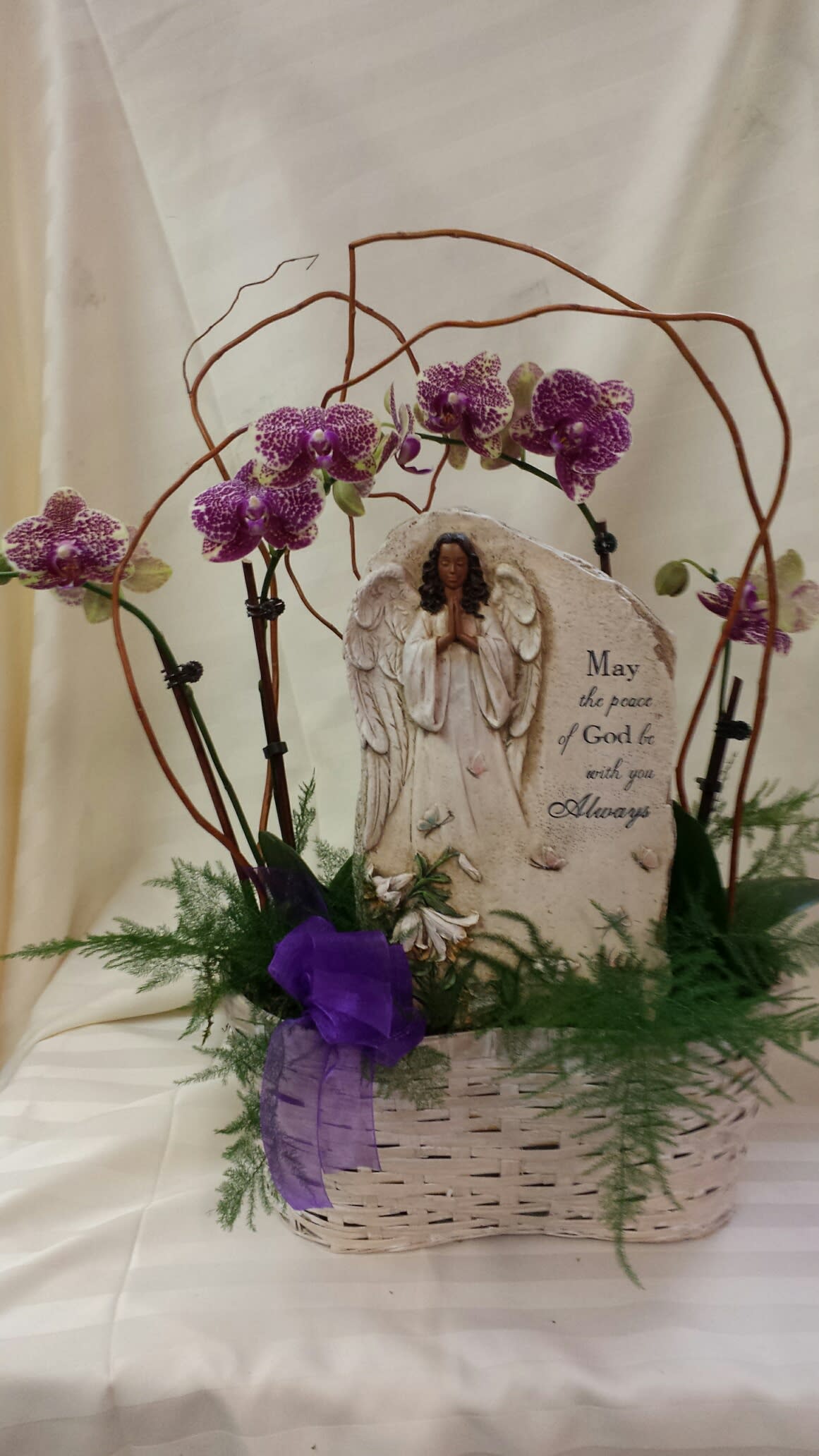 Luxury Orchids and Memorial Plaque