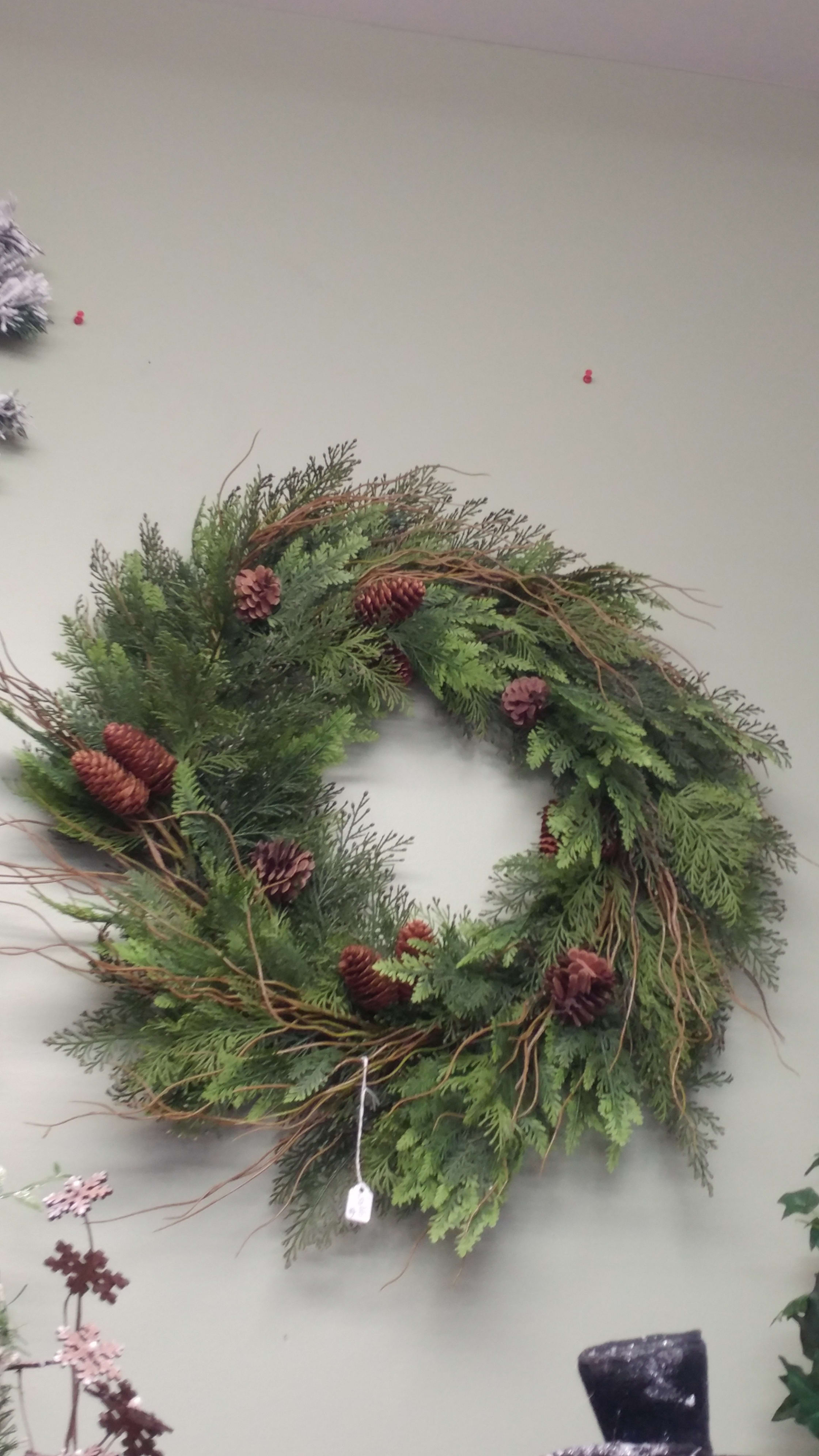 Artificial Holiday Wreath Flower Bouquet