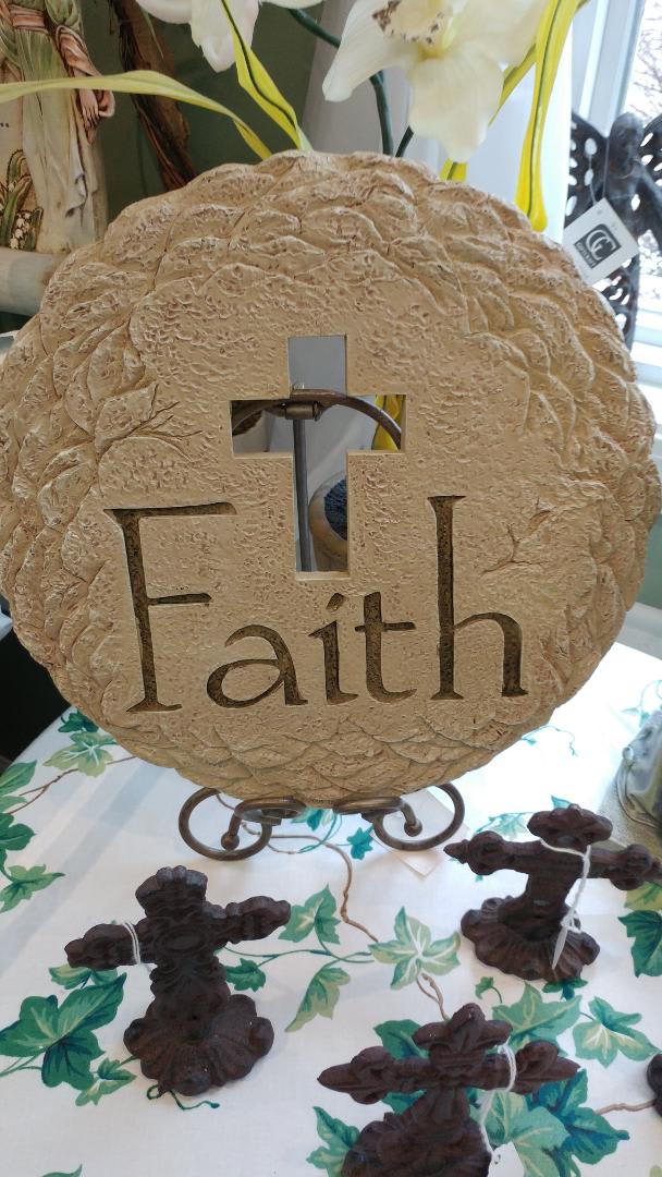 Faith Stepping Stone Flower Bouquet