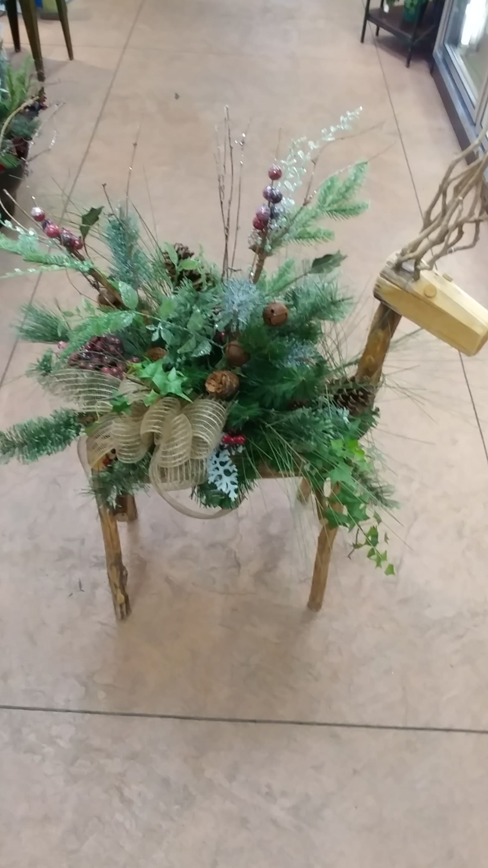 Wooden Deer Flower Bouquet