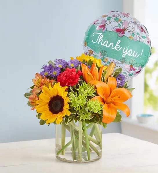 Floral Embrace™ Thank You Flower Bouquet