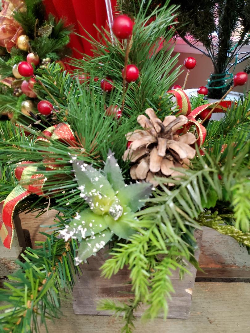 Artificial Holiday Succulent Flower Bouquet