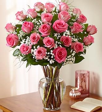 Ultimate Elegance™ Long Stem Pink Roses Flower Bouquet