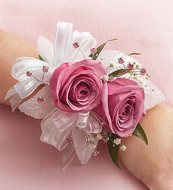 Purple Rose Corsage Flower Bouquet