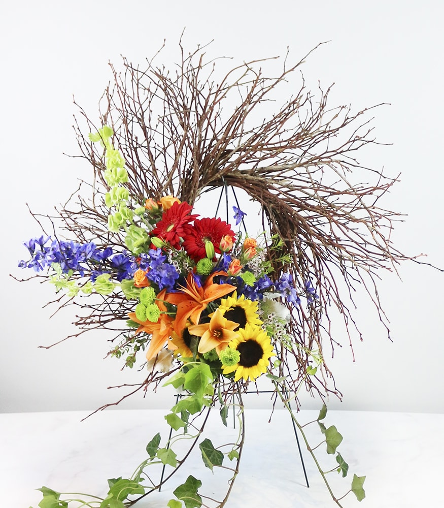 Rustic Floral Wreath