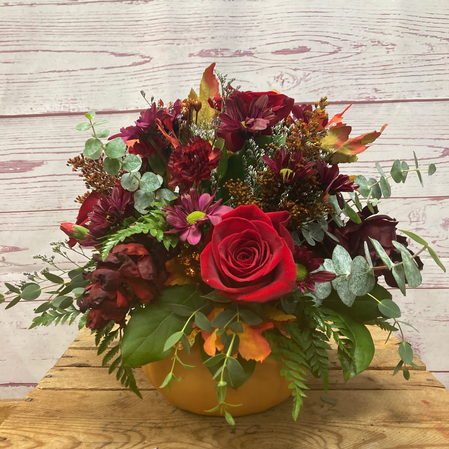 Hues of Autumn Arrangement Flower Bouquet