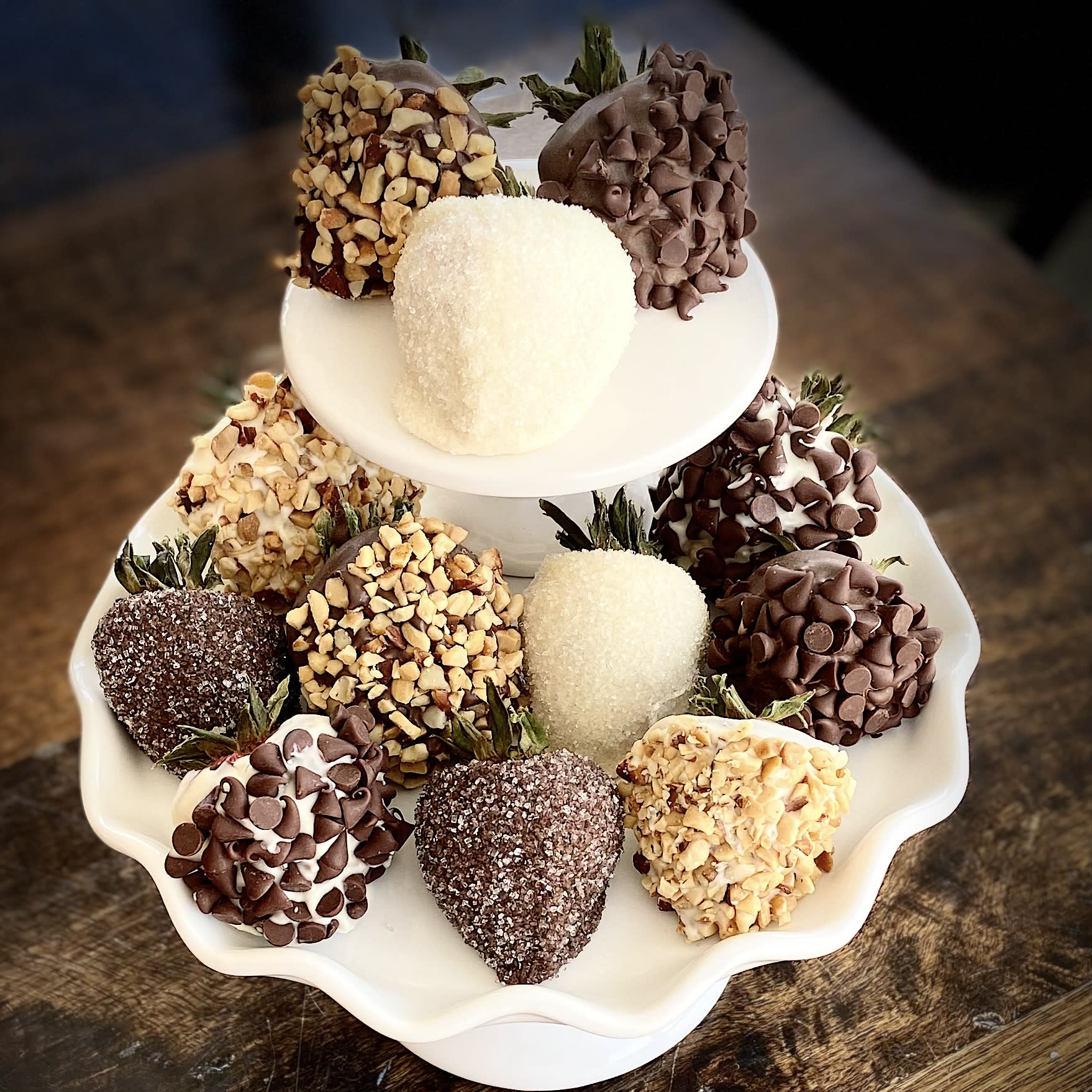 Fancy Chocolate Dipped Strawberries