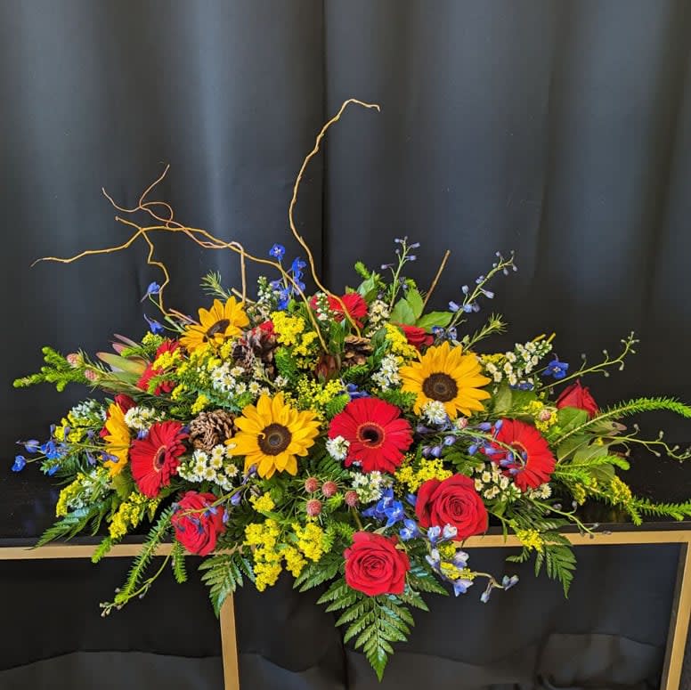 Sunflower Casket Spray