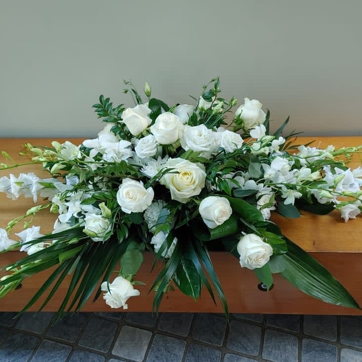 White Casket Spray (Small)