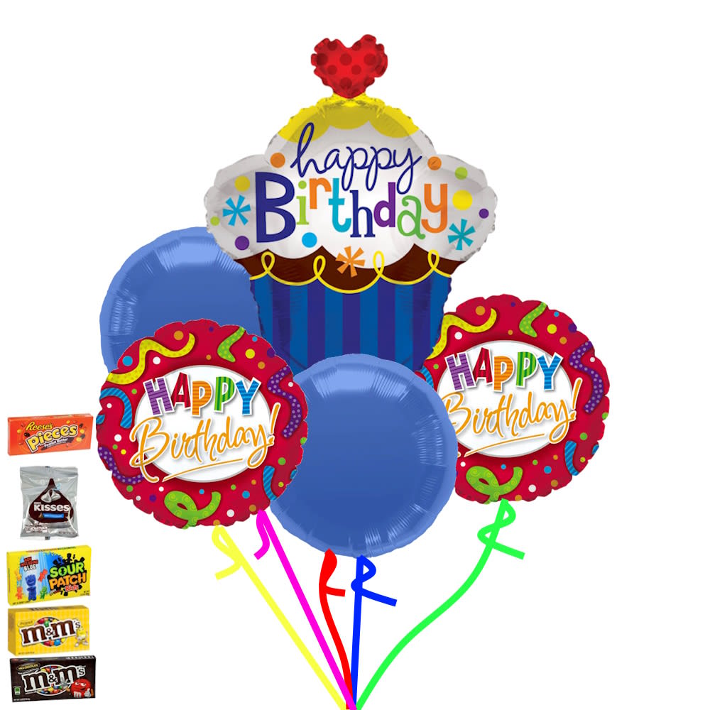 Happy Birthday Cupcake Bouquet