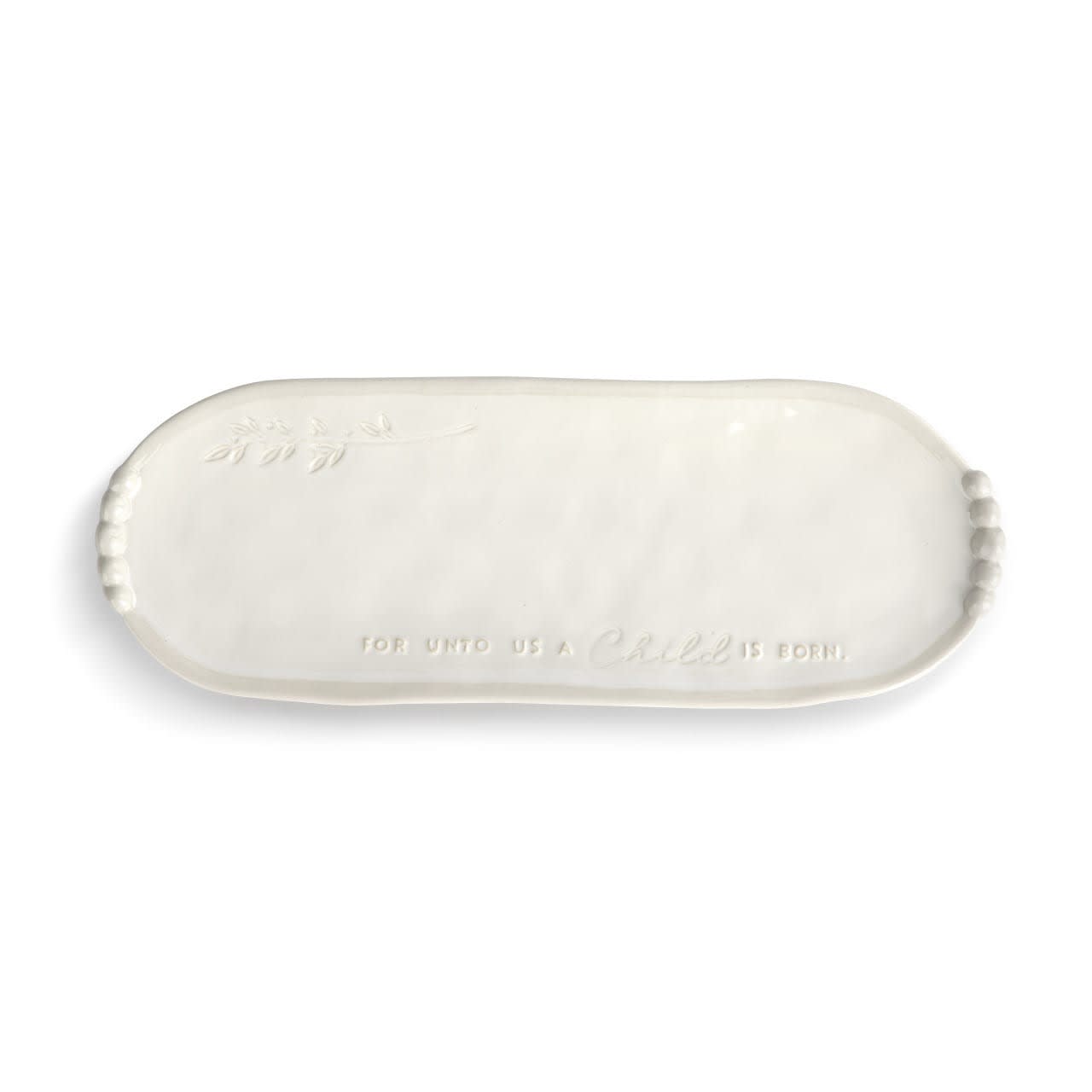 A CHILD IS BORN CERAMIC PLATTER