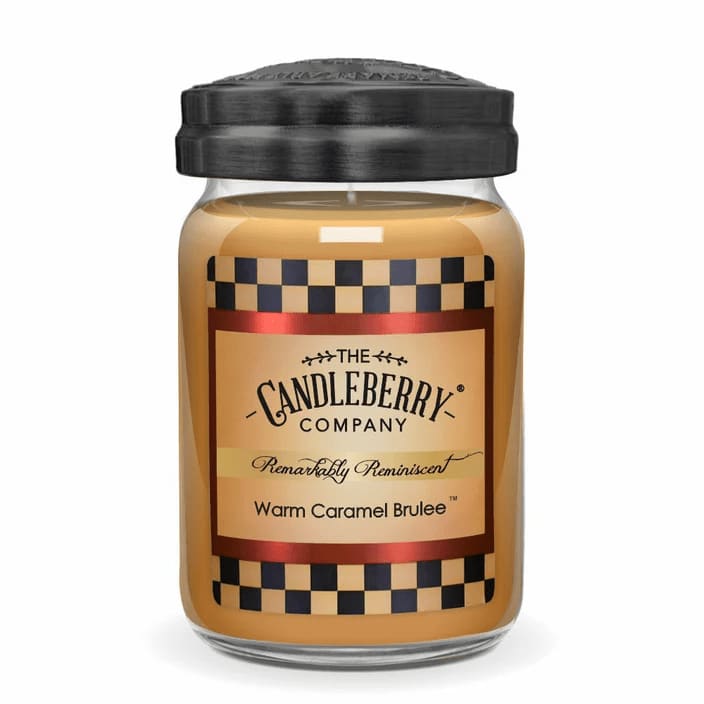Candleberry Jar Candle Warm Caramel Brulee