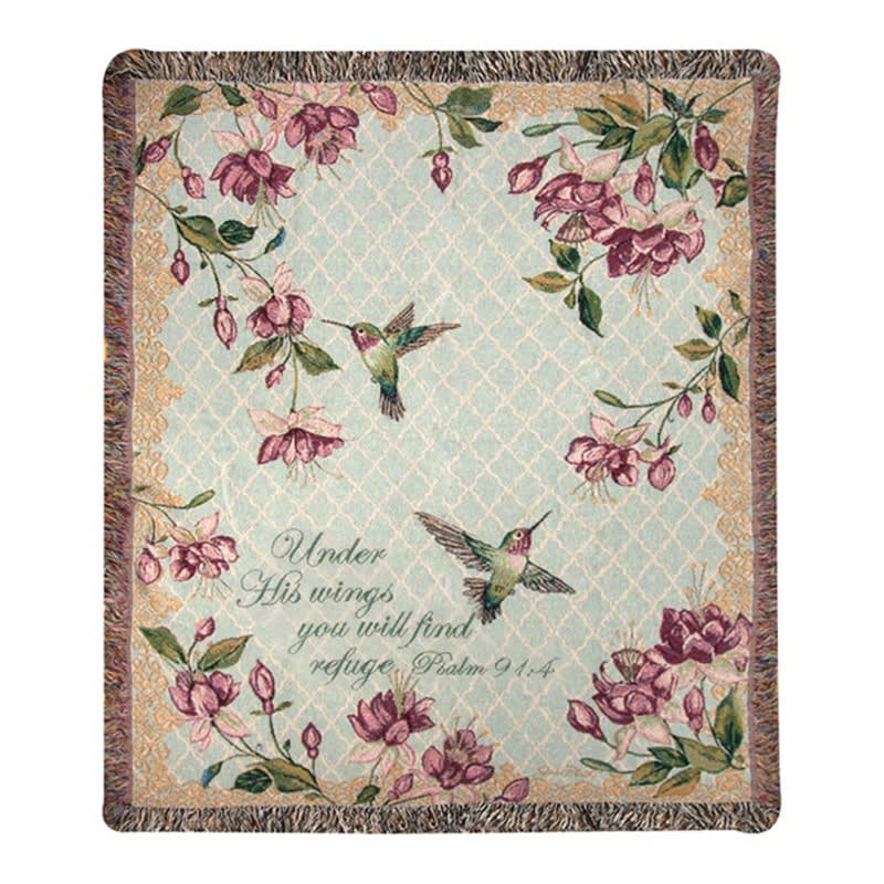 Ruby Among The Fuchsias Tapestry