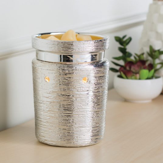 BRUSHED CHROME FRAGRANCE WARMER