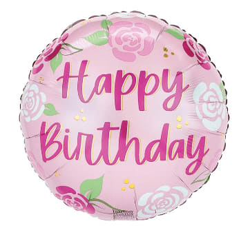 Happy Birthday Flower Balloon