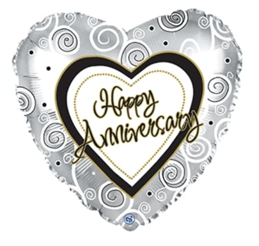 Happy Anniversary Balloon Flower Bouquet