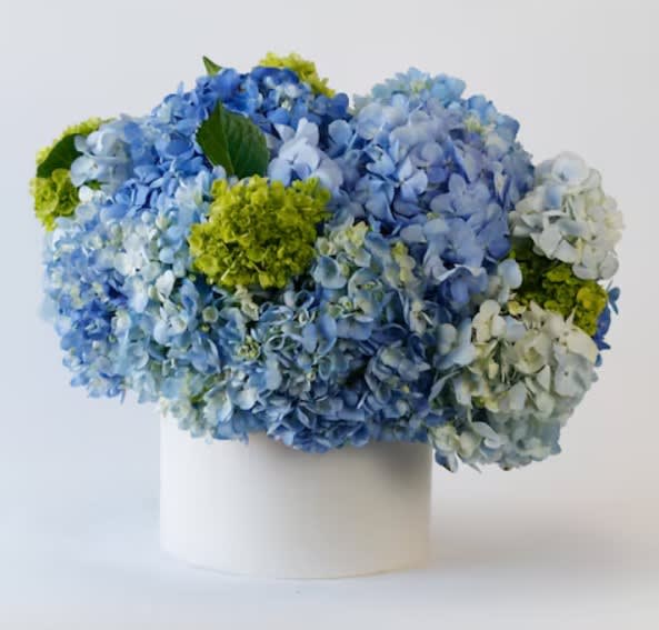 Winston Blue Hydrangea Flower Bouquet