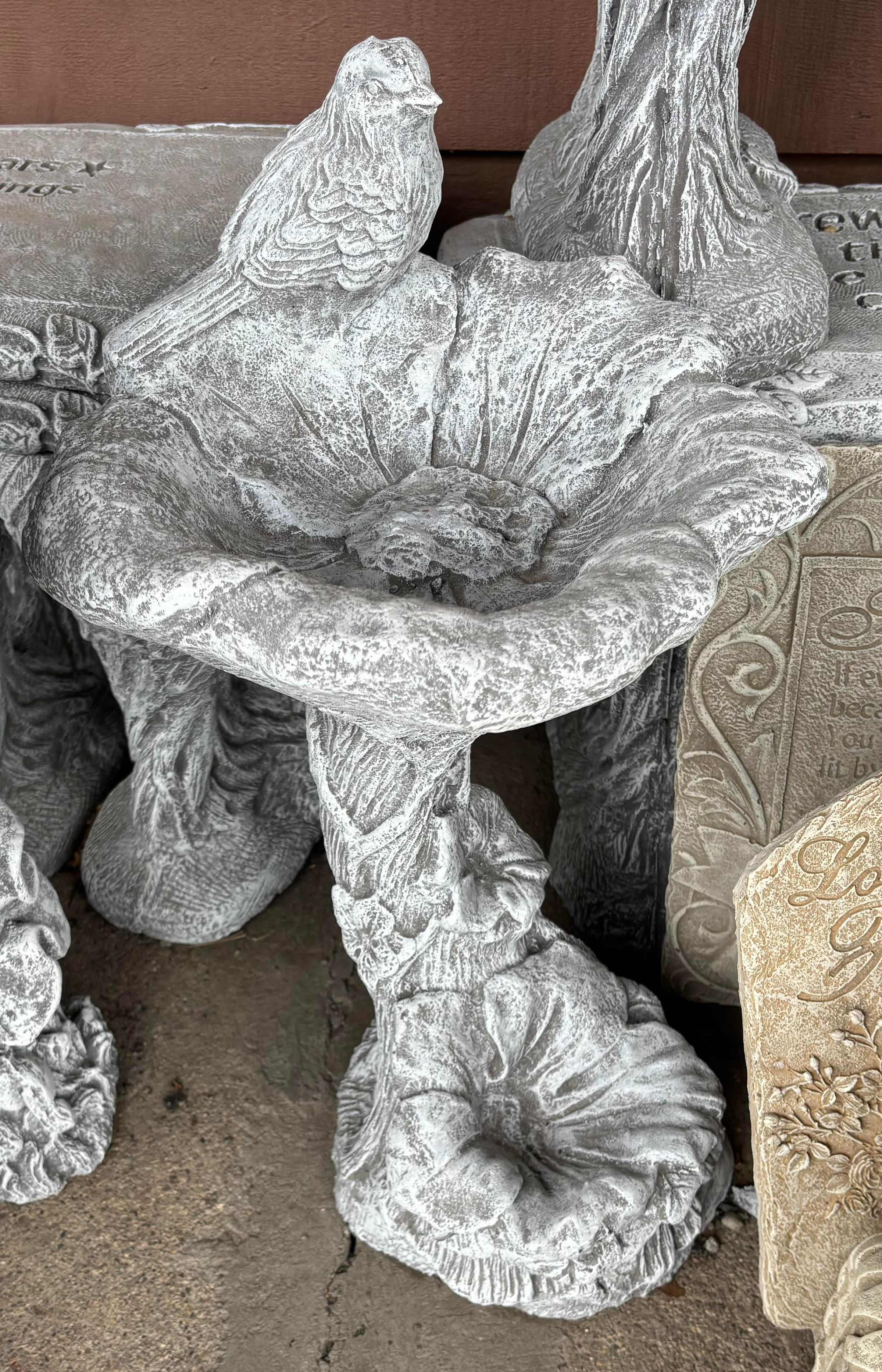 Small Concrete Bird Bath