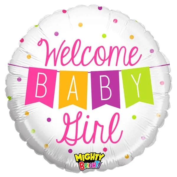 Welcome Baby Girl Balloon