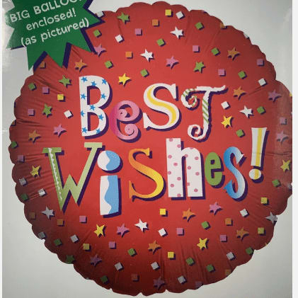 Best Wishes Red Balloon