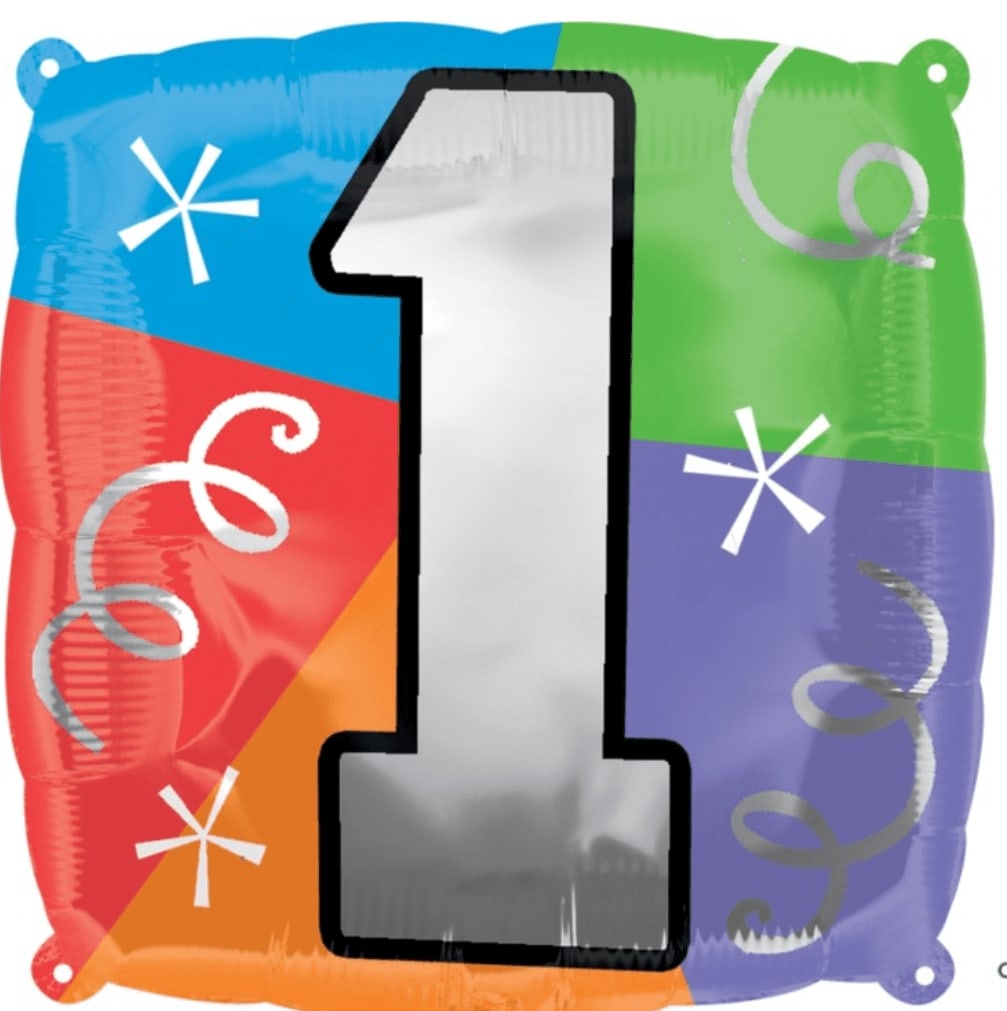Birthday Number Balloon 1