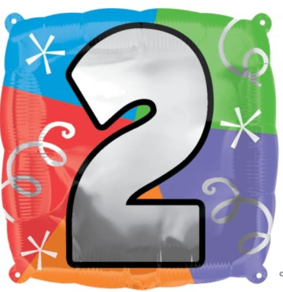 Birthday Number Balloon 2