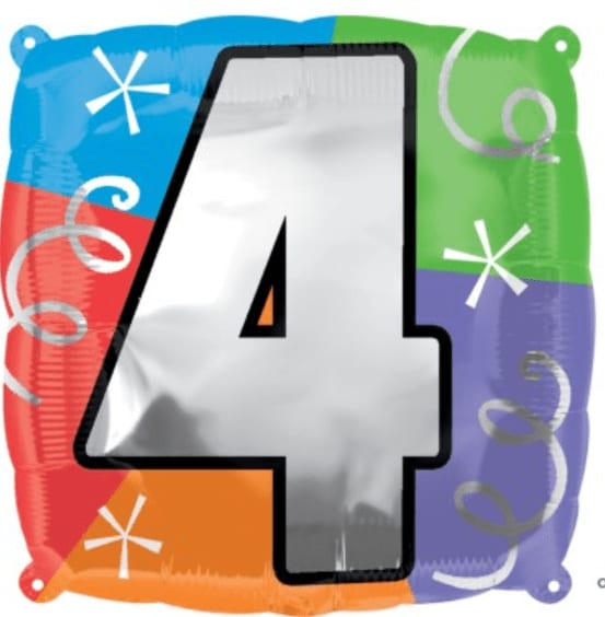 Birthday Number Balloon 4
